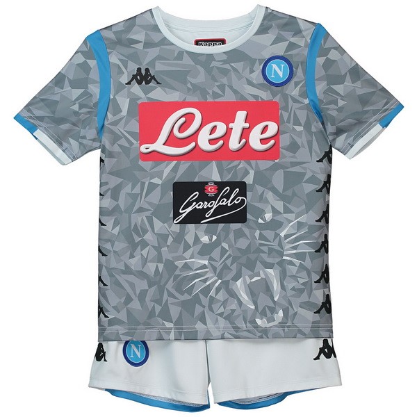 Camiseta Napoli Replica Tercera Ropa Niños 2018/19 Gris